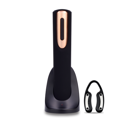 Rechargeable Electric Wine Bottle Opener with Charging Base & Foil Cutter