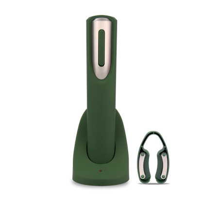 Rechargeable Electric Wine Bottle Opener with Charging Base & Foil Cutter