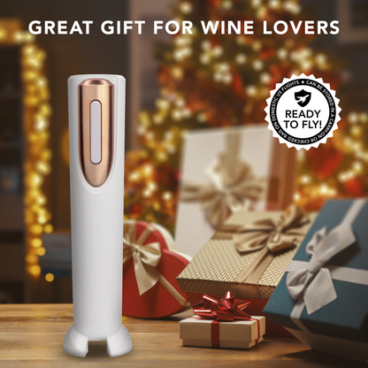 Battery Powered Electric Wine Bottle Opener With Foil Cutter