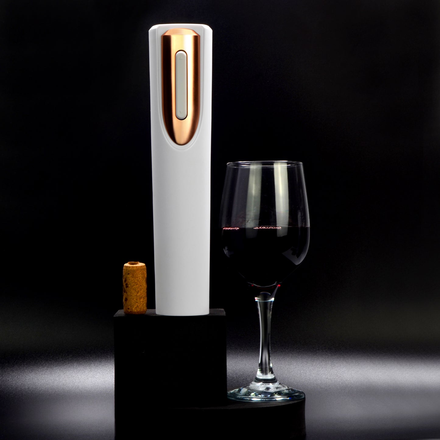 Battery Powered Electric Wine Bottle Opener With Foil Cutter