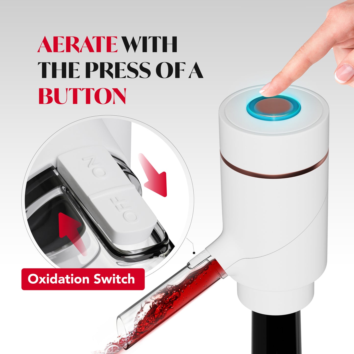 Electric Wine Aerator and Dispenser Set