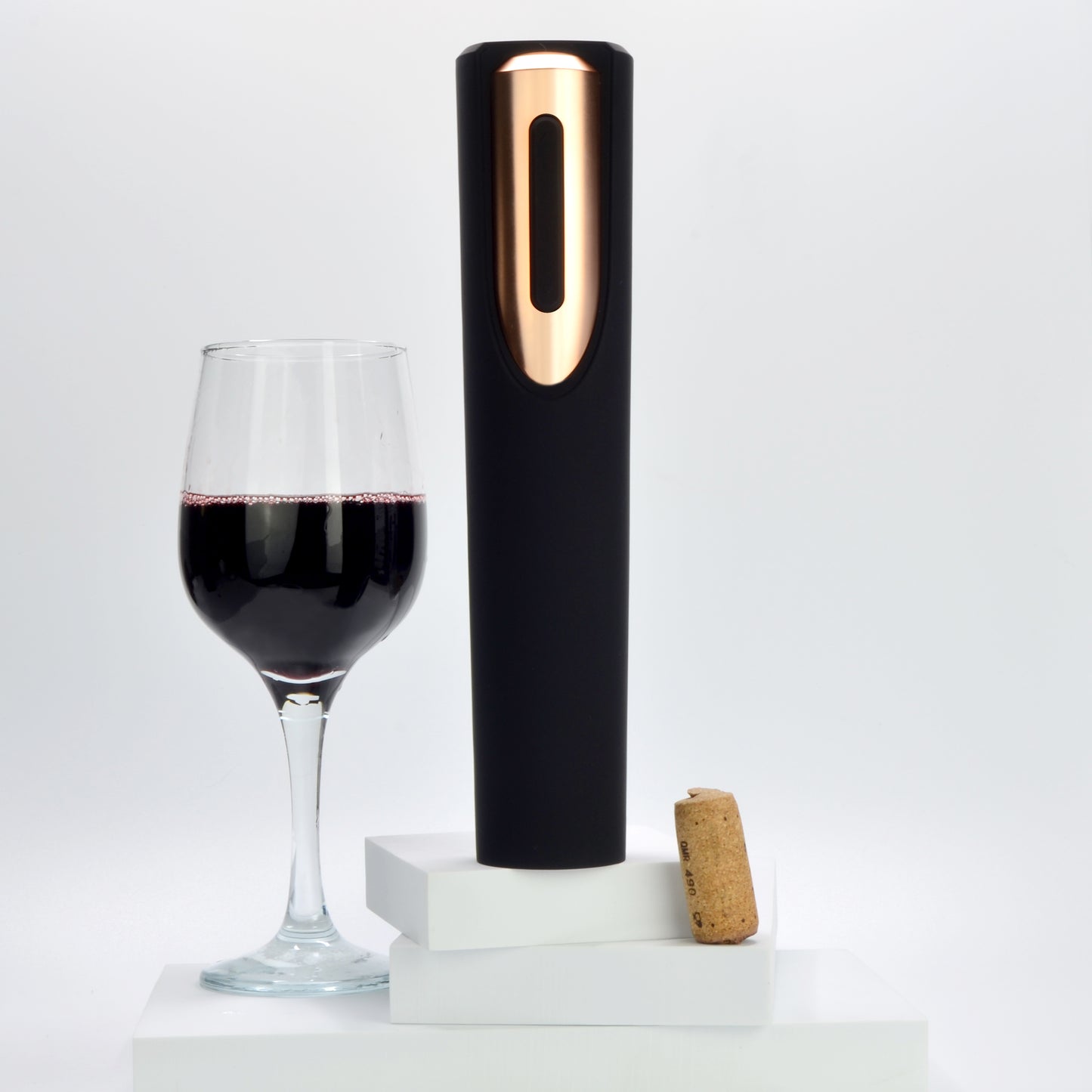 Battery Powered Electric Wine Bottle Opener With Foil Cutter