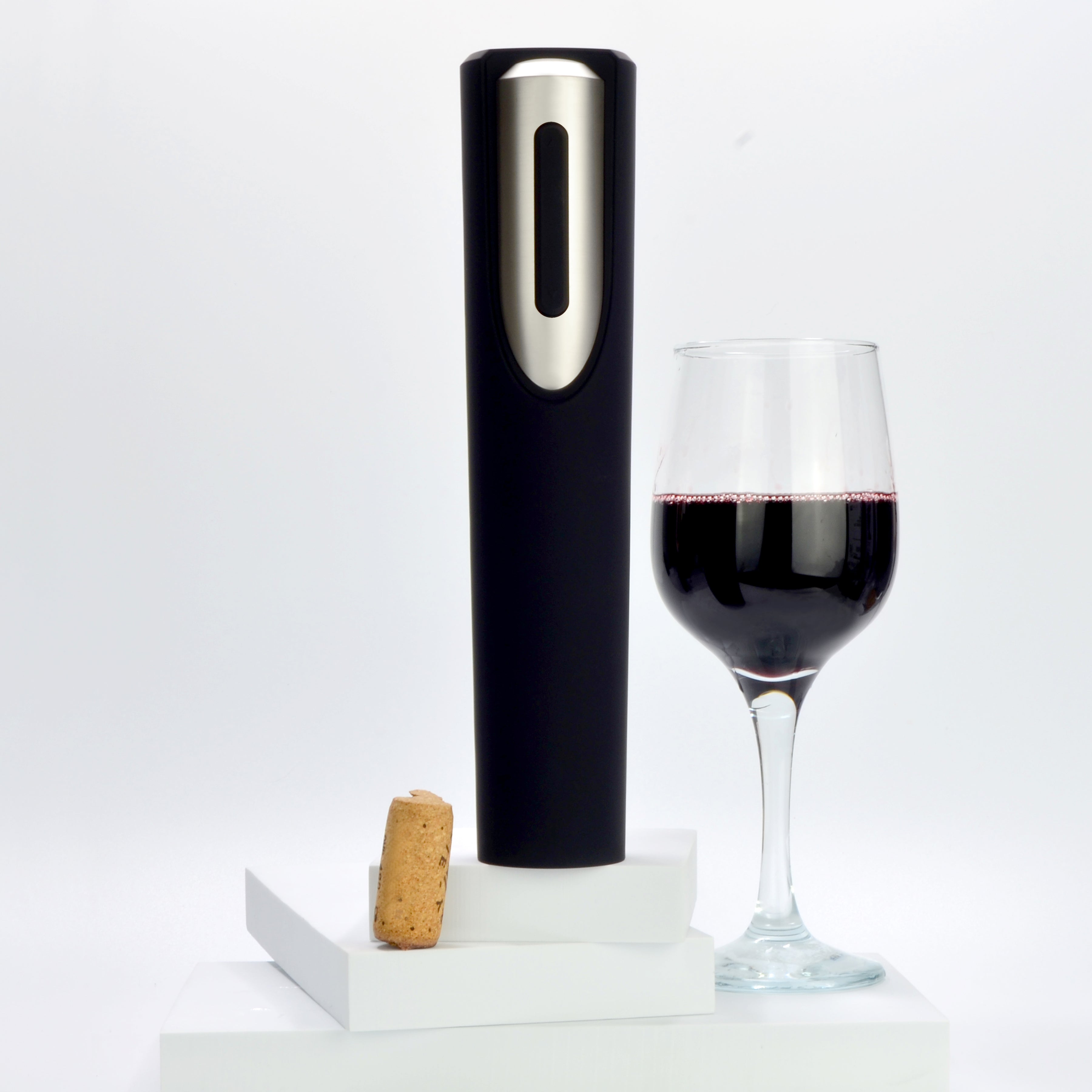 Battery Powered Electric Wine Bottle Opener With Foil Cutter Vin